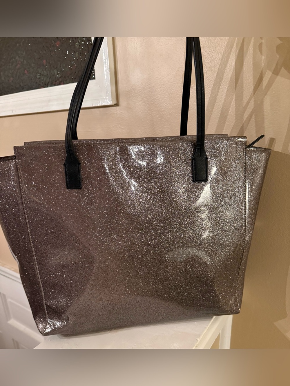 Kate Spade Mavis Street Taden Glitter Large Tote - Picture 3 of 14